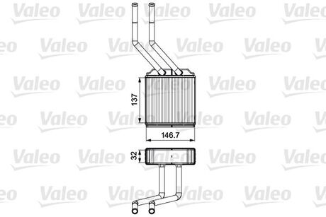 Радіатор пічки FORD Valeo 811520