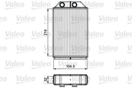 Радиатор отопителя салона Valeo 811530