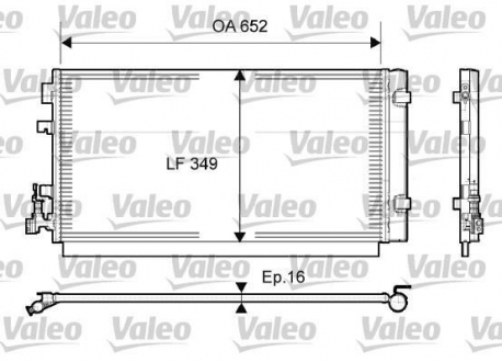 Конденсатор кондиціонера Valeo 814094