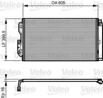 Радіатор кондиціонера Valeo 814191