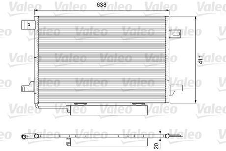 Радиатор кондиционера Valeo 814249