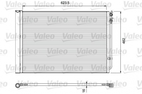 Радіатор кондиціонера Valeo 814410