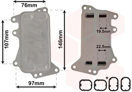 Радіатор масляний BMW 1 Serie 2.0 F20/F21 Van Wezel 06003553