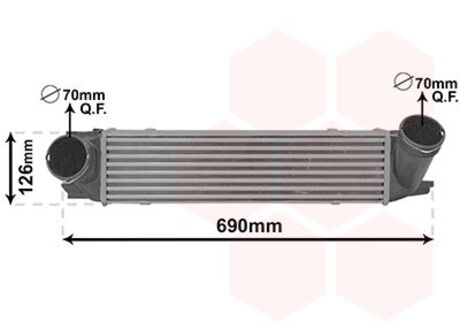 Інтеркулер BMW X1 E84 (09-) Van Wezel 06014712