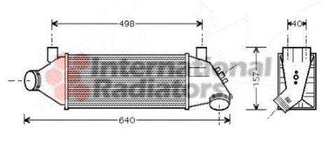 Радіатор інтеркулера Van Wezel 18004315 (фото 1)