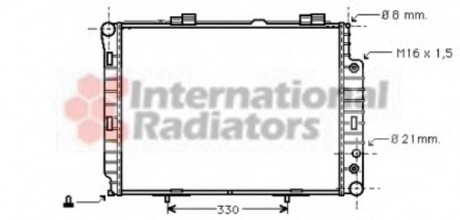 Радиатор охлаждения двигателя mb w210 +/-ac автомат 95-02 Van Wezel 30002189