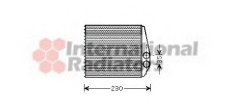 Радіатор опалювача VECTRA C/SIGNUM/SB9-3 02- Van Wezel 37006355