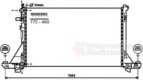 Радіатор охолодження Van Wezel 43002561 (фото 1)