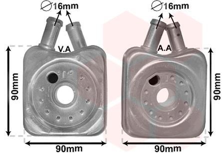 Радиатор масляный various audi/vw/seat/ford Van Wezel 58003106