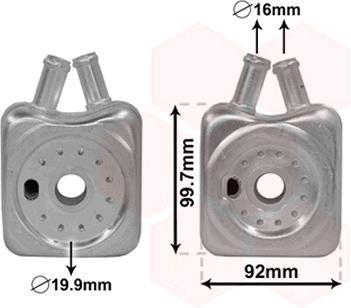 Радиатор масляный various audi/vw/skoda Van Wezel 58003215