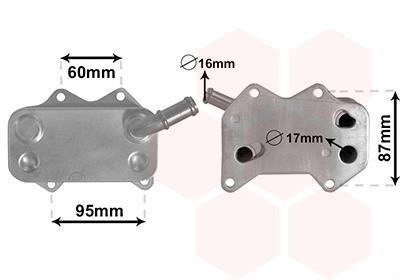 Радиатор масляный volkswagen passat b6 (3c2, 3c5) (05-) Van Wezel 58003329