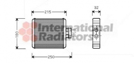 Радиатор отопителя polo4/ibiza4/fabia 02- Van Wezel 58006196