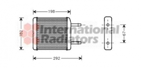 Радиатор отопителя daew matiz 0.8 mt/at 98- Van Wezel 81006024 (фото 1)