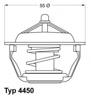 Термостат охлаждающая жидкость WAHLER 4450.83D