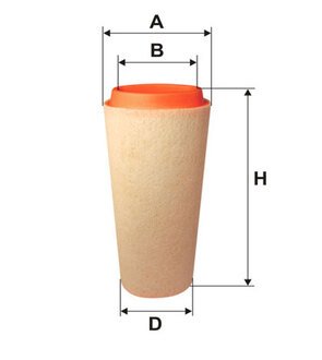 Фильтр воздушный ak362/ (wix-filtron) WIX FILTERS WA6573