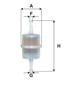 Фильтр топл. универс. диам. 6-8мм /ps822 (wix-filtron) WIX FILTERS WF8127