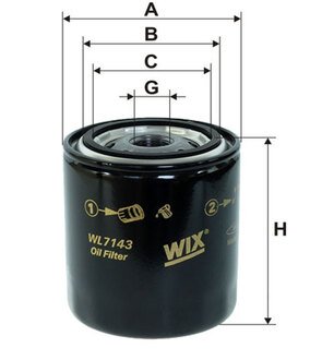 Фильтр масляный двигателя nissan /op581 (wix-filtron) WIX FILTERS WL7143