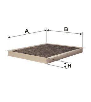 Фильтр салона /k1103a угольный (wix-filtron) WIX FILTERS WP9117