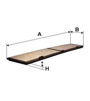 Фильтр салона bmw 1 (e81/82), 3 (e90/91), x1 (e84) угольный (wix-filters) WIX FILTERS WP9233