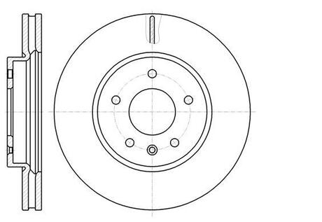 Диск тормозной перед. (Remsa) (кратно 2 шт.) Chevrolet Captiva, Opel Antara WOKING D61183.10