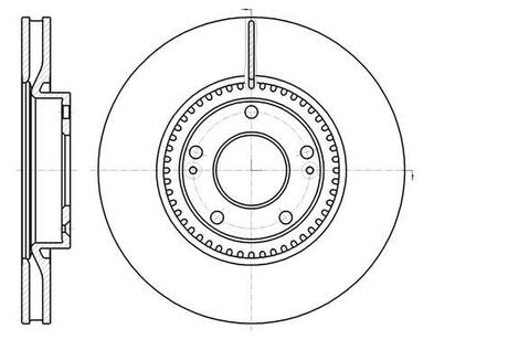 Гальмівний дискпередній вент. Hyundai I30 /Kia Cee\'D/ Cerato III 1.4-2.6 11 - (300x28) WOKING D61217.10