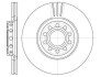 Гальмівний диск перед. A4/A6/Passat/Superb (99-13) D6596.10