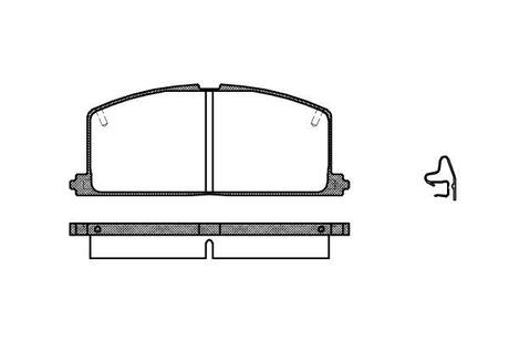 Гальмівні колодки перед. Camry/Carina/Celica/Corolla/Tercel (83-02) WOKING P0673.04