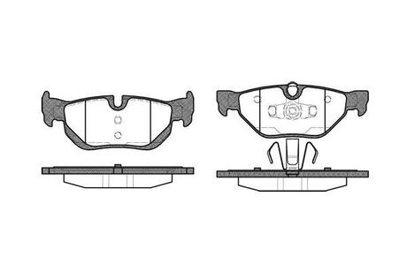 Колодки тормозные дисковые задние Bmw 1 1.6 06-12,Bmw 1 2.0 03-13,Bmw 1 2.0 06-1 WOKING P1045300