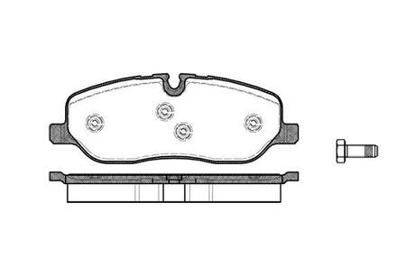 Колодки тормозные диск. перед. (Remsa) Range Rover III 04> / RR Sport 06> / Discovery III WOKING P10583.00