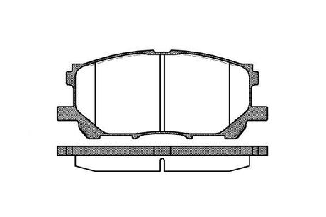 Гальмівні колодки перед. Lexus RX 03-08 (sumitomo) WOKING P11393.00