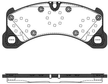 Колодки тормозные дисковые передние Porsche Cayenne 3.0 10-,Porsche Cayenne 3.6 WOKING P1245350