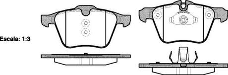 Колодки тормозные диск. перед. (Remsa) Ford Mondeo IV 2,5i Volvo S60 S80 WOKING P13173.00