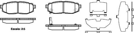 Гальмівні колодки задн. BRZ/Forester/Legacy/Outback/Tribeca (05-21) WOKING P13283.01