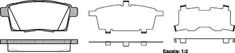 Колодки тормозные дисковые задние Mazda Cx-7 2.2 06-,Mazda Cx-7 2.3 06-,Mazda Cx WOKING P1368300