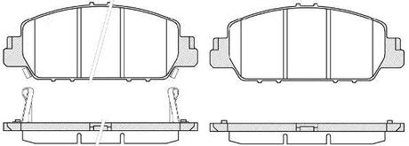 Колодки тормозные диск. перед. (Remsa) Honda HR-V 15> / Accord 3,5i 12> WOKING P14483.02