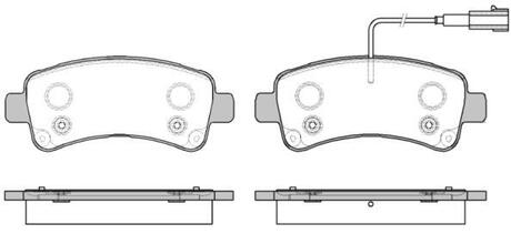 Колодки тормозные дисковые PSA Boxer Jumper Ducato 06> 11> 15> / задн (P14883.02 WOKING P1488302