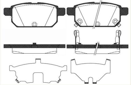 Колодки тормозные дисковые задние Suzuki Swift iv 1.2 10-,Suzuki Swift iv 1.3 10 WOKING P1571302