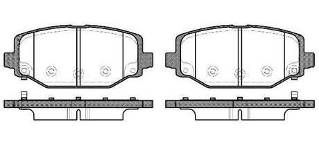 Колодки гальмівні диск. задн. (Remsa) Dodge Journey 08>12 (P15833.04) WOKING P1583304