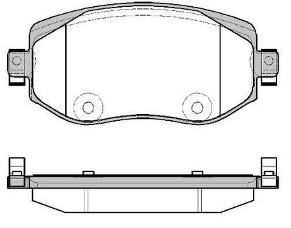 Гальмівні колодки передні MEGANE 1.2-1.6 15- WOKING P16243.08