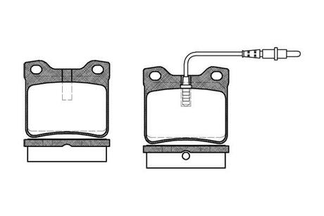 Колодки тормозные дисковые WOKING P2213.02