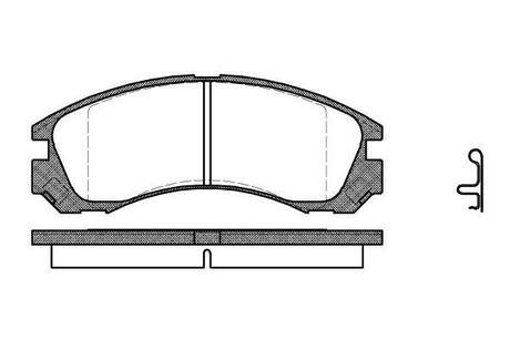 Колодки тормозные дисковые WOKING P2543.22