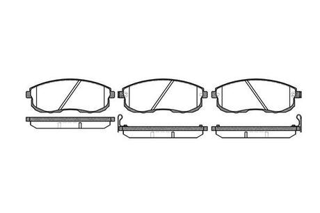 Гальмівні колодки перед. Nissan Maxima 88-00 (sumitomo) WOKING P3933.12