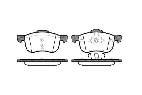 Колодки тормозные дисковые передние Volvo S60 i 2.0 00-10,Volvo S60 i 2.3 00-10 WOKING P613300