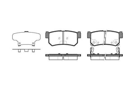 Колодки тормозные дисковые Ssang Yong Rexton 06> 12> / Actyon 05> / Kyron 05> / WOKING P646362