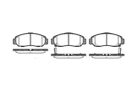 Колодки тормозные диск. перед. (Remsa) Honda Civic 00> 05> 12> / Hyundai M WOKING P647312