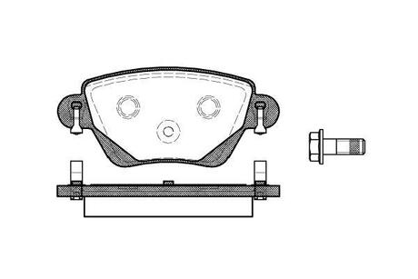 Колодки тормозные дисковые Ford Mondeo III / задн Bosch ver. (P6773.00) WOKING P677300