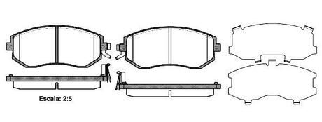 Колодки тормозные дисковые передние Subaru Forester (sh) 2.0 08-,Subaru Outback WOKING P851304