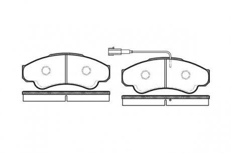 Колодки тормозные дисковые, комплект WOKING P8593.01