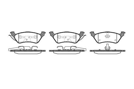 Колодки тормозные дисковые задние Dodge Caravan 2.4 00-07,Dodge Caravan 3.3 00-0 WOKING P911300