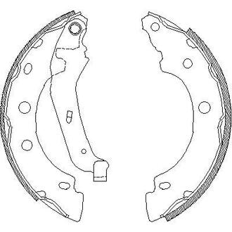 Колодки гальмівні барабанні WOKING Z404300